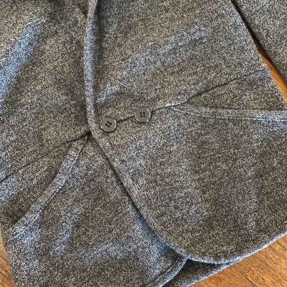 Halogen Wool Blend Sweater Blazer Charcoal Gray - Picture 4 of 9